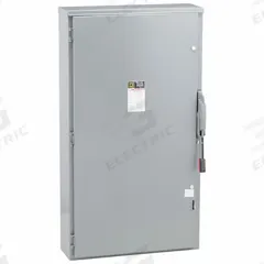 SQUARE D Safety Switch: Non-Fusible, 400 A, Three Phase, 600V AC, Galvanized Steel, Indoor/Outdoor (MPN HU365R). Key specifications — attr867131: SQUARE D.