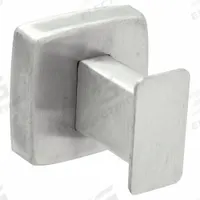 BRADLEY Robe Hook: 2 in x 2 in x 2 in, Stainless Steel, Satin, Mounting Screws (MPN 9114-000000). Key specifications — Brand: BRADLEY; Material: Stainless Steel.