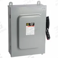 SQUARE D Safety Switch: Non-Fusible, 100 A, Three Phase, 600V AC, Galvanized Steel, Indoor/Outdoor (MPN HU663AWK). Key specifications — attr867131: SQUARE D.