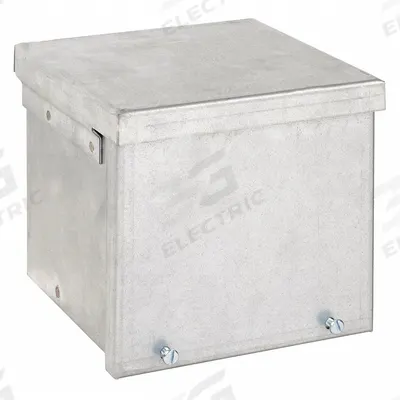HOFFMAN Enclosure: Steel, 6 in x 6 in x 6 in, 3R, Solid Cover, Screw On, Included - Steel Enclosures with Screw-On Covers