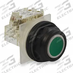 SCHNEIDER Flush Push Button Operator: Non-Illuminated, Flush Profile, Non-Metallic, 30 mm, SPDT (MPN 9001SKR1GH13). Key specifications — Brand: SCHNEIDER; Action: Momentary; Series: 9001SK; Push Button Material Type: Non-Metallic.