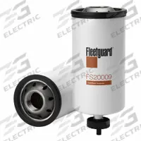 FLEETGUARD Fuel Filter: Spin-On, 8 in Overall Lg, 3 7/16 in Outside Dia, 1 1/4"-12 Thread Size (MPN FS20009). Key specifications — Brand: FLEETGUARD; Media Material: Cellulose; Compatible Vehicle Type: Trucks; Compatible Vehicle Make: Wacker Neuson.