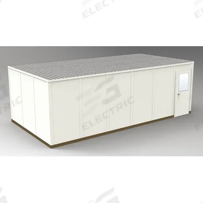 PORTA-FAB Modular In-Plant Office: 24 ft x 12 ft x 8 ft, 4 Walls, Steel-Covered Drywall - 4-Wall Unassembled In-Plant Offices