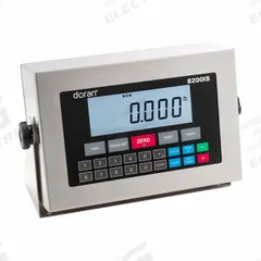 DORAN Intrinsically Safe Scale Indicator: 6 3/4 in Overall Ht, 10 in Overall Lg, 4 in Overall Wd (MPN 8200IS). Key specifications — attr1360126: DORAN; attr1360104: lb; attr1360123: Yes; attr1360124: Battery/Electric; attr1360105: NTEP.