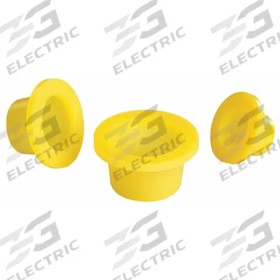 CHEMGLASS Stopper: Polyethylene, 19/22 Stopper Size, 2.25 in Overall Ht, Yellow - Plastic Stoppers