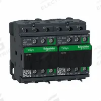 SCHNEIDER IEC Magnetic Contactor: Reversing, 3 Poles, 3NO Contacts, 18 A, 120V AC/240V AC Coil (MPN LC2D18KUE). Key specifications — Brand: SCHNEIDER; Integrated Surge Suppression: No.