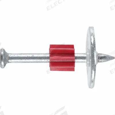 DEWALT Pin Drive Anchor: 2 in Overall Lg, 0.3 in Head Dia., 9/64 in Shank Dia. - Pins for Powder-Actuated Tools