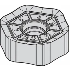 WIDIA Hexagon Milling Insert: HNPJ0704ANSNGD (MPN 5427374)