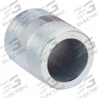 Pipe Nipple: 1 in Nominal Pipe Size, 3 in Lg, Schedule 160, Galvanized Steel, Threaded on Both Ends (MPN 87604). Key specifications — Manufacture Location: Globally Sourced; Brand: APPROVED VENDOR; Maximum Operating Pressure: 5,356 psi @ 650°F; Connection Type: Male NPT x Male NPT; Pipe Material: Galvanized Steel.