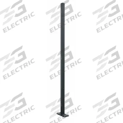 WIRECRAFTERS Line Post: 8 1/2 ft H, Gray - WireCrafters Woven-Wire Partition Components