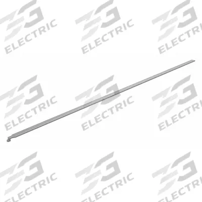 TENNSCO Lock Bar, 36-3/4 In., Medium Gray,PR: Fits Tennsco Brand - Material Handling Parts