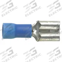 PANDUIT Wire Disconnect: Female Socket, Blue, Vinyl, Partial Coverage, 16 AWG – 14 AWG Wire Size (MPN DV14-250B-C). Key specifications — attr1307035: PANDUIT; attr1307036: DV14-250B-C.