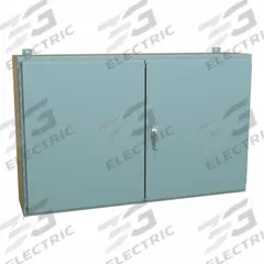 HAMMOND Electrical Enclosure: Steel, 30 in x 48 in x 10 in, NEMA 12, w/Panel, Solid Cover, Hinged (MPN 1422RW10). Key specifications — Brand: HAMMOND; Closure Method: Handle; Knockouts: Not Included.