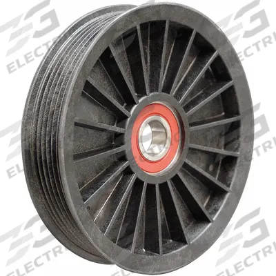 DAYCO Idler Pulley: Idler Pulley, 89013, Serpentine, Ribbed, Flanged Flange, 6 Grooves - Ribbed V-Belt Idler Pulleys for Vehicles