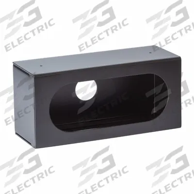 GROTE Oval Lamp Mounting Box: Steel, 8 1/4 in Lg, 3 1/8 in Ht - Vehicle Light Mounts & Brackets