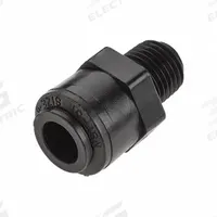 PARKER Check Valve: Poppet, Inline Valve Body, 3/8 in Pipe Size, Push x MNPT, PVDF, Female, Push (MPN FB6MCVC4-HBLK-05). Key specifications — Poppet Material: PDVF; Brand: PARKER; 3-A Compliance: Not Rated.