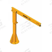TIGER TRACK Jib Crane: Foundationless, 500 lb Load Capacity, 16 ft Overall Beam Lg (MPN 350F-500-16-8). Key specifications — Beam Type: Open Beam; Base Mount Type: Foundationless; Body Material: Steel; Brand: TIGER TRACK; Power Source: Manual; Mount Type: Foundationless; Lifting Capacity: Up to 2,000 lbs.