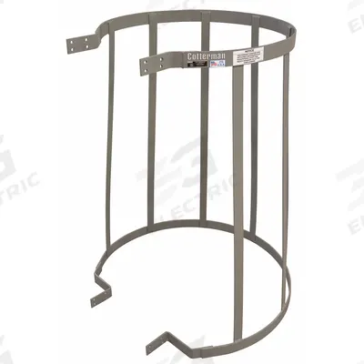 COTTERMAN Ladder Safety Cage: 4 ft Overall Ht, 34 in Inside Dia - Safety Cages for Fixed Ladders