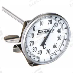 THERMCO Dial Pocket Thermometer: -40°C to 70°C, +/- 1% Accuracy, 8 in Stem Lg, Celsius (MPN ACCG70C). Key specifications — Accuracy: +/- 1%; Brand: THERMCO; Temperature Units: Celsius.