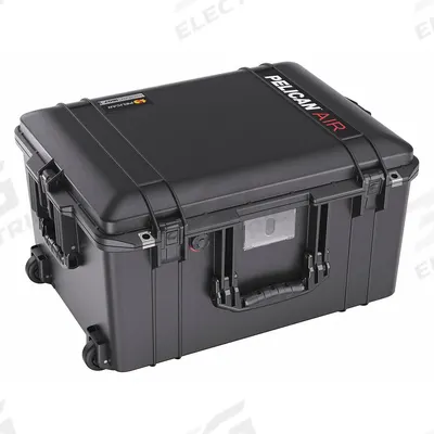 PELICAN Protective Case: 15 7/8 in x 21 in x 11 5/8 in Inside, Dividers, Black - Lightweight Suitcase-Style Cases