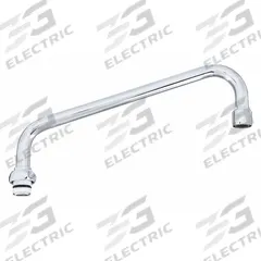 T&S BRASS Spout: Spout, Double-Bend, Swivel Spout, Brass, Chrome, 26.3 gpm Flow Rate, Laminar (MPN 061X). Key specifications — Includes: Nozzle; Product Type: Spout; Spout Style: Swivel; Body Material: Brass; Brand: T&S BRASS.