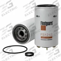 FLEETGUARD Automotive Fuel Filter: 12 11/16 in Overall Lg, 3 11/16 in Outside Dia, Diesel Fuel (MPN FS1242). Key specifications — Brand: FLEETGUARD; Compatible Vehicle Type: Buses; Compatible Vehicle Make: Dresser.