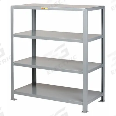 LITTLE GIANT Metal Shelving: Heavy-Duty, Standalone, 72 in x 30 in, 72 in Overall Ht - Heavy-Duty Fixed Open Welded Shelving