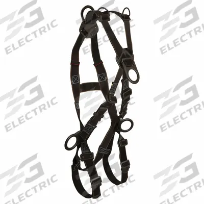 FALLTECH Fall Protection Harness: Arc Flash, 425 lb Wt Capacity, Crossover Harness - Arc-Flash Rated Vest-Style Harnesses for General Fall Arrest