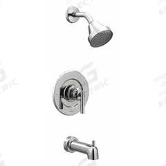 GIBSON Tub and Shower Trim Kit: Gibson Posi-Temp T2903, 1.75 gpm Fixed Showerhead Flow Rate, Chrome (MPN T2903EP). Key specifications — Connection Type: IPS; Series: Gibson Posi-Temp T2903; Showerhead Spray Patterns: Single.