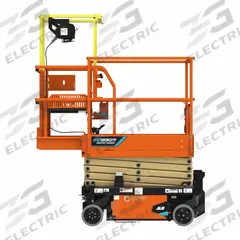 JLG Scissor Lift: Battery, Drivable, 20.1 ft Elevated Platform Ht, 52.8 in x 27.6 in (MPN ES1930MRD). Key specifications — Brand: JLG; Features Included: Beacon Light.