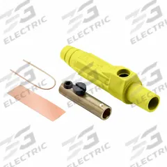 Single Pole Inline: Female, Yellow, 600V AC/600V DC, 150 A, Single Set Screw Termination, 15 Series (MPN 15D22-UY). Key specifications — Gender: Female; Series: 15; Brand: LEVITON.