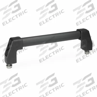 JW WINCO Pull Handle: Threaded Holes, Front-Mount, 39.37 in Mounting Hole Center to Center - Load-Rated Straight-Leg Tubular Pull Handles