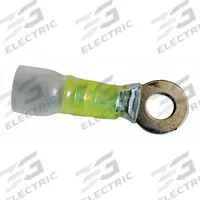 VELVAC Ring Terminal: Yellow, Nylon Insulation, #10 Stud Size, 12 AWG to 10 AWG Wire Sizes, 600 V (MPN 30414). Key specifications — attr1308027: VELVAC.