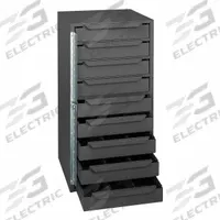 DURHAM MFG Truck or Van Storage Cabinet: Steel, 9 Shelves, 12 7/8 in Overall Dp, Cargo Vans/Trucks (MPN 611-95). Key specifications — Brand: DURHAM MFG; Color: Gray.