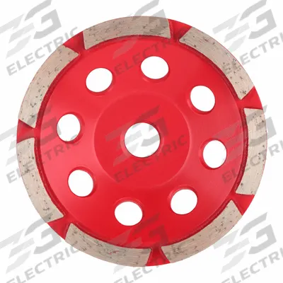 MILWAUKEE Diamond Segment Cup Grinding Wheel: Single Row, 4" Dia, 5/8"-11 Arbor - Single-Row Diamond Segment Cup Grinding Wheels