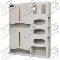 BOWMAN DISPENSERS Protection System Organizer: 25 1/8 in Overall Wd, 4 3/4 in Overall Dp, Plastic (MPN PS015-0212). Key specifications — Material: Plastic; Color: Brown; Brand: BOWMAN DISPENSERS; Product Type: Protection System Organizer; Compatible Dispensing Product: Overalls.