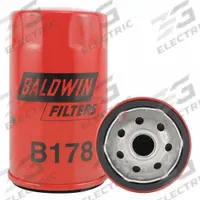 BALDWIN FILTERS Oil Filter: B178, LF785, 3/4"-16 Thread Size, 4 7/8 in Overall Ht, Oil, Cellulose. Key specifications — Baldwin Interchange: B178; FleetGuard Interchange: LF785; Brand: BALDWIN FILTERS; Compatible Vehicle Make: Bobcat; Includes: 30 psid Bypass Valve; Media Material: Cellulose.