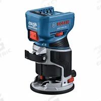 BOSCH Router: CORE18V®, Bare Tool, Plunge Base, 1.39 hp, 30,000 RPM, 1/4 in Collet, 2.25, Palm Grip (MPN GKF18V-25N). Key specifications — attr217755: (1) Bare Tool; attr217752: Brushless; attr217778: 2.25.