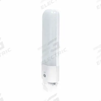 GE LAMPS Compact LED Bulb: Type A, 2-Pin (GX23), T10, LED, 5000K, 565 lm Light Output - LED Plug & Play (UL Type A) Plug-In Lamps
