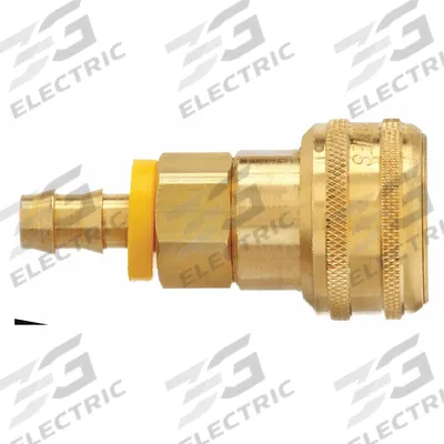 PARKER Quick Connect Hose Coupling: 3/8 in Body Size, 3/8 in Hose Fitting Size - Industrial Interchange Brass Quick-Connect Air Coupling Bodies