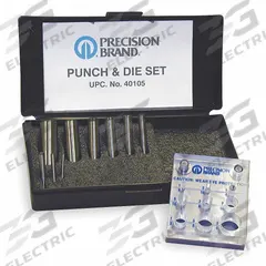 APPROVED VENDOR Punch and Die Set: Round Punch, Tool Steel (MPN 40105). Key specifications — attr277229: APPROVED VENDOR; attr255989: 3/16 in; attr255991: Round; attr255993: Tool Steel.