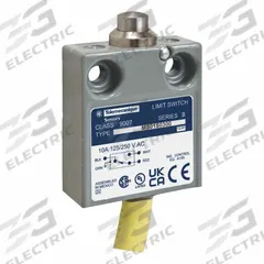 TELEMECANIQUE SENSORS Limit Switch: Plunger Actuator, Metallic, Plunger, 80 ozf Op Force - Max, Zinc (MPN 9007MS01S0300). Key specifications — Manufacturer Part Number: 9007MS01S0300; Brand: TELEMECANIQUE SENSORS; Electrical Connection: Pre-Wired Cable; Series: 9007MS; Body Material Type: Metallic; Actuator Type: Plunger.