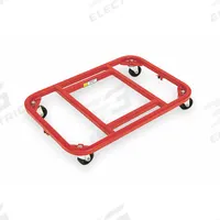 RAYMOND PRODUCTS General Purpose Dolly: 800 lb, Red, 26 in L x 16 in W x 5 in H Deck, (4) Swivel (MPN 1420). Key specifications — Brand: RAYMOND PRODUCTS; Color: Red; Caster/Wheel Configuration: (4) Swivel; Lip Type: Flush; With Tow Eye: No.