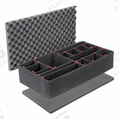 PELICAN Protective Equipment: 48 in x 18 in, 1/2 in Foam Thick, Steel (U-Pin), 2 Inserts - Divider Foam Inserts