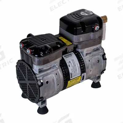 GAST Vacuum Pump: 0.5 hp, 1 Phase, 115-120V AC, 28 in Hg Max Vacuum, 4.8 cfm - Rocking Piston High Flow Compressor/Vacuum Pumps