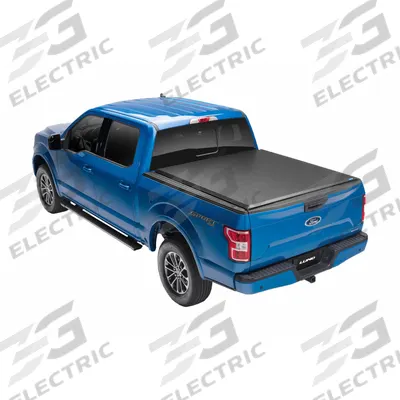 LUND Tonneau Cover: Roll-Up Style, Vinyl, Black, Bolt-On, 78 in Lg - Roll-Up Tonneau Covers