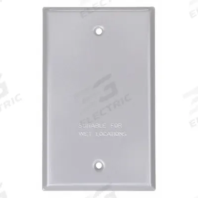 BELL Weatherproof Cover: Aluminum, Outdoor Receptacles, 1 Gangs, 4 1/2 in Overall Ht - Aluminum & Zinc Weatherproof Electrical Box Covers