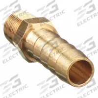 SPEEDAIRE Barbed Hose Fitting: For 5/16 in Hose I.D., Hose Barb x NPT, 5/16 in x 1/4 in Fitting Size (MPN 6AFL3). Key specifications — Fitting Connection Type: Hose Barb x NPT; Fitting Gender: Male x Male; Nipple Grip Type: Hex; Brand: SPEEDAIRE.