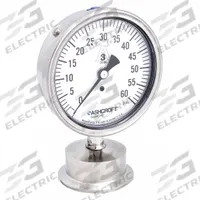 ASHCROFT Pressure Gauge: 0 psi to 60 psi, 3 1/2 in Dial, 2 in Tri-Clamp, Bottom, ±1.50% Accuracy (MPN 351032S20L 60#). Key specifications — Brand: ASHCROFT; Case Material: 316L Stainless Steel; Lens Material: Polycarbonate; Pressure Gauge Type: Sanitary Pressure Gauge; Accuracy: ±1.50%; Includes Calibration Certificate: No; Series: 1032; Vibration Resistance: Water Resistant.