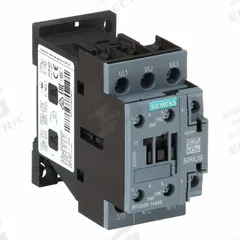 SIEMENS IEC Magnetic Contactor: Non-Reversing, 3 Poles, 3NO Contacts, 38 A, 120V AC Coil (MPN 3RT20281AK60). Key specifications — Brand: SIEMENS; Integrated Surge Suppression: No.